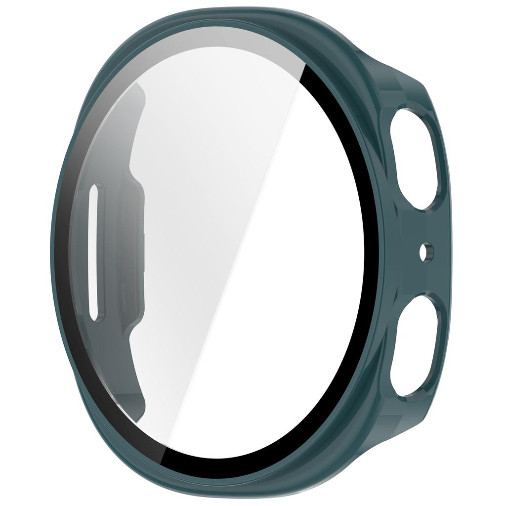 Защитный чехол 2 в 1 для ПК для Samsung Galaxy Watch8 44 мм 40 мм, чехол-накладка со стеклянной защитной пленкой для экрана, жесткий бампер-рамка + пленка