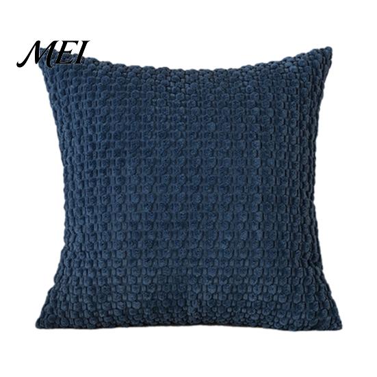 Three-dimensional Bubble Texture Pillow Solid Color Cover, Soft Breathable Throw Case, Modern Minimalist Home Non-static Cushion Cover Decor,