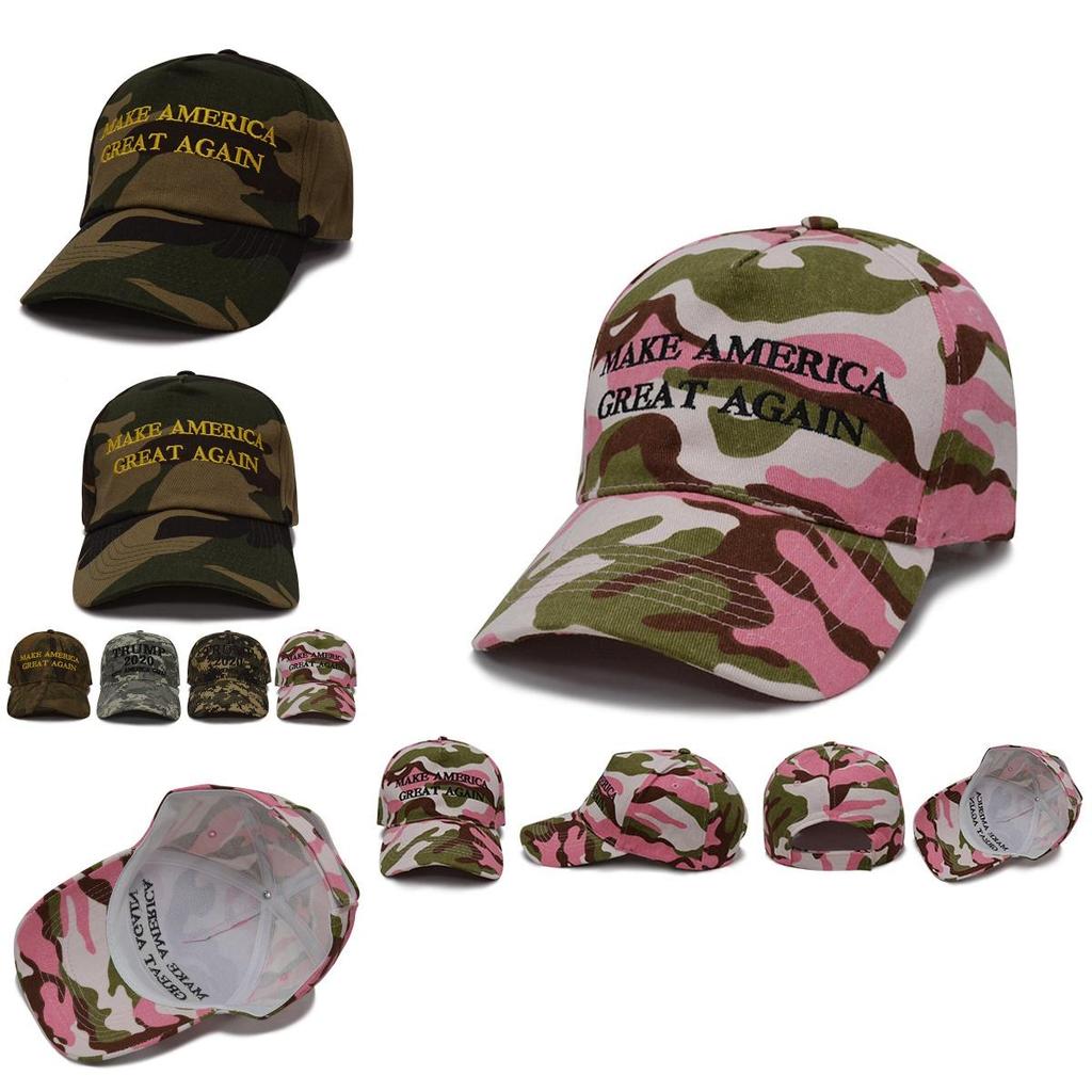 Make Great America Again Donald Trump Hat Digital Camoflage Cap Pink Jungle