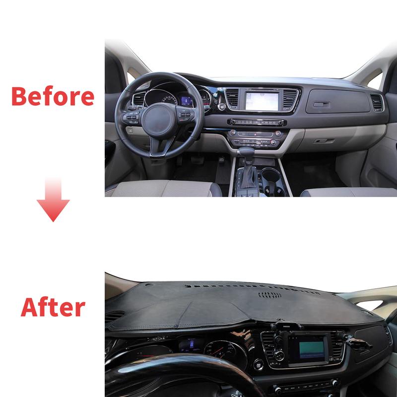 Для Kia Grand Carnival Sedona YP 2015- Высококачественный коврик на приборную панель, солнцезащитный козырек, УФ-защита, аксессуары для панели