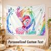 Custom Name Text Tapestry,Kirby Boho Wall Hanging, Decorative Backdrop Tapestry For Room