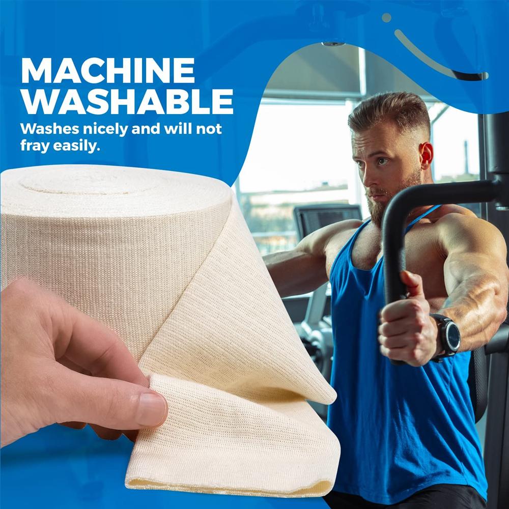 1 Roll Elasticated Tubular Support Bandage - Light To Moderate Compression For Large Arms, Knees, Legs | Reusable Stockinette Tu