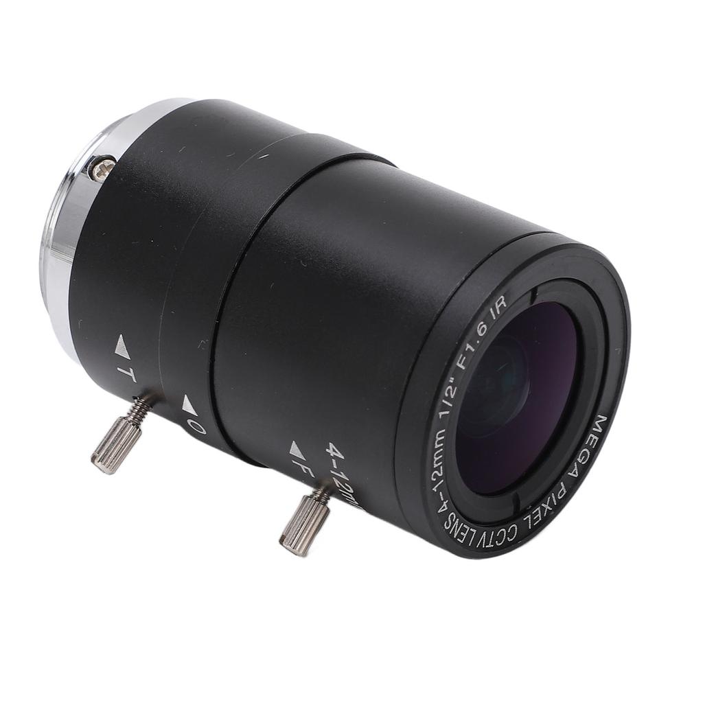 MP Camera Lens 4mm To 12mm Focal Length Manual Focus Zoom High Definition for Industrial Camera