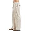 Large Size Men's Casual Trousers Linen Pocket Fashion Beach Trousers Trousers Processing Hundred Straight Trousers