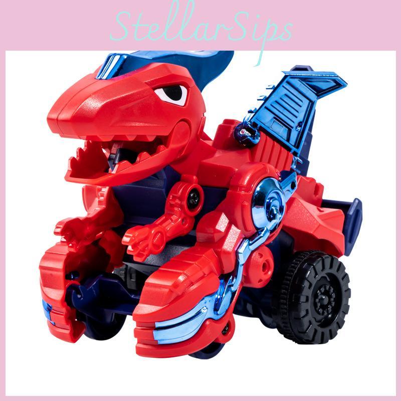 Детская инерционная игрушка-трансформер динозавр с деформацией при ударе для активной игры