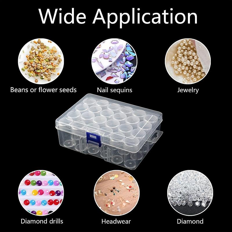24 сетки пластиковый ящик для хранения для DIY алмазной живописи аксессуары для поделок свободные бусины части для хранения бусины классифицированное хранение