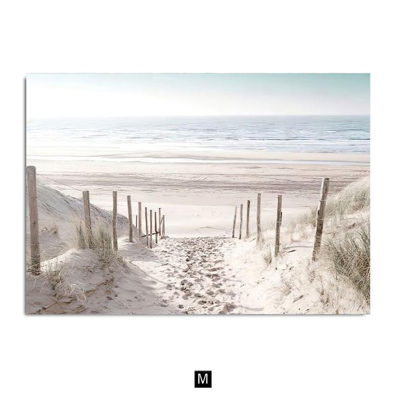 Современный небольшой свежий пейзажный постер, украшение, картина, чайка, кокосовая пальма, морская черепаха, природный пейзаж, настенная картина для гостиной