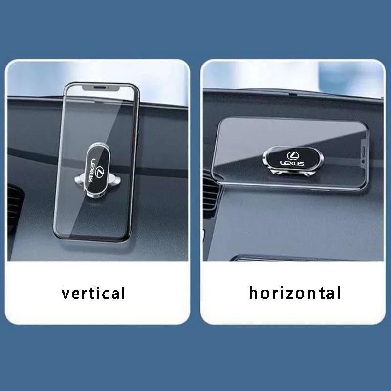 AABGE1 Metal Strong Magnetic Car Mobile Phone Holder Magnet Bracket for Lexus RX300 RX450 EX300h IS200 IS250 IS300 GS300 NX GS Al20 LX