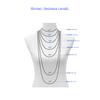 Mezmic Magic Cognac Diamond Crescent Gold Necklace