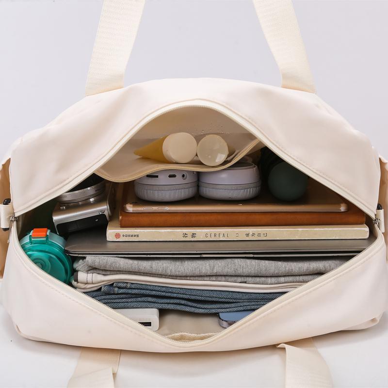 Gym Bag Dry and Wet Separate Large Capacity Sleeve Trolley Case Handbag Short Distance Luggage Bag Storage Bag