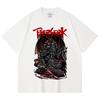 230 Gsm 100% Cotton Berserk V4 Skull Knight Print Unisex Heavy Cotton T Shirt