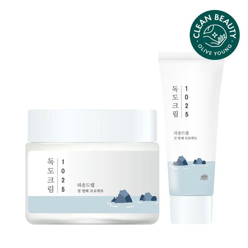 Round Lab 1025 Dokdo Cream 80ml Special Set (+20ml) – Low Irritation Moisture Barrier Cream