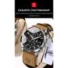 POEDAGAR Functional Luxury Man Wristwatch Date Waterproof Luminous Chronograph Men Watch Male Leather Quartz Watches