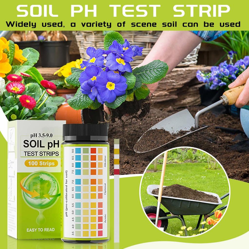 Soil PH Value 3.5-9 Soil Testing Paper, An Accurate And Easy-to-use Soil Testing Instrument For Gardens, Lawns, And Plant Care