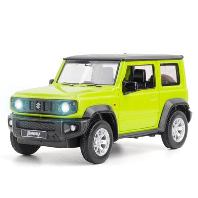 1:26-масштабная модель автомобиля из сплава Suzuki Jimny, звуковая и световая коллекция, имитация внедорожников, литые под давлением автомобили, игрушки для детей