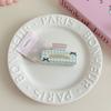 Cute Korean Style Lattice Hair Crab Clip Triangle Square Acrylic Bow Hair Claw Headwear Flower Geometry Shark Clip Party