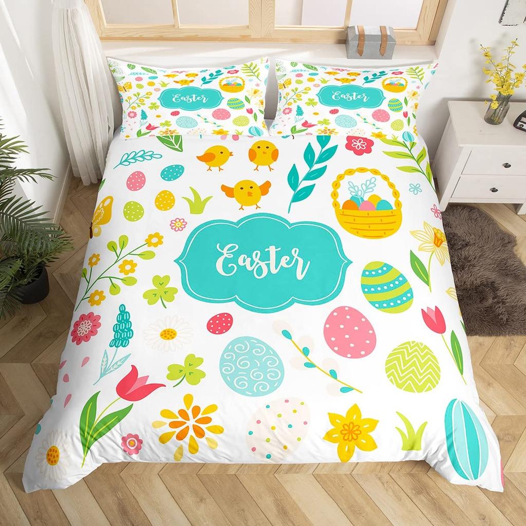 Коллекция постельного белья с пасхальным кроликом, золотым лосем, рогами и звездами, мультяшными животными для девочек и мальчиков, в стиле каваи.