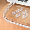 5/20pcs Transparent Self-Adhesive Cable Organizer Clips Wire Management For Home Desk Office Kitchen Wire Clamp Manager