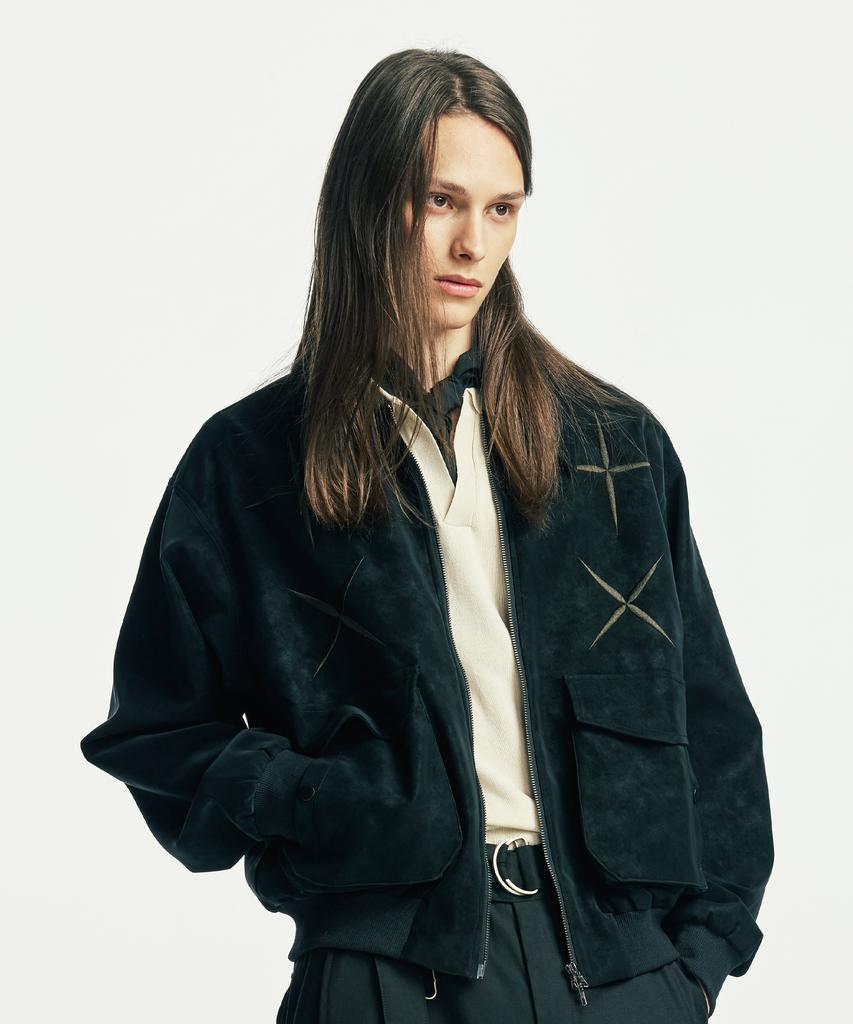 Ssy East Star Замшевая Блуза Черная
