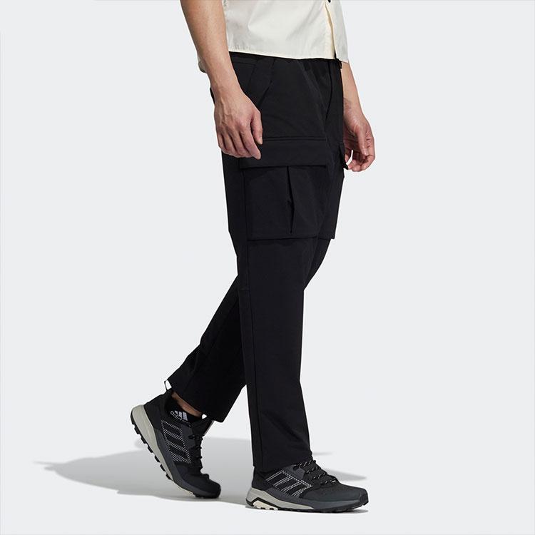 Мужские брюки adidas Utl Cargo Однотонные Для улицы Множество карманов Спортивные брюки/Брюки/Джоггеры Черный H13794