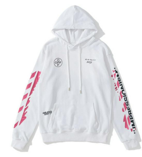 Высококачественная модная толстовка OFF WHITE Basic с 3D-принтом Стрела