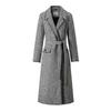 PORTS Women's Mixed Black Tweed Long Coat