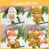 Plush Premium Quality Bear Keychain With Cute Fox Design Perfect For All Ages
