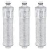 JF-20 Replacement Water Purification Cartridges, Set of 3, for All-in-One Water Purifiers, Antibacterial, High Chlorine Removal, Wuernine