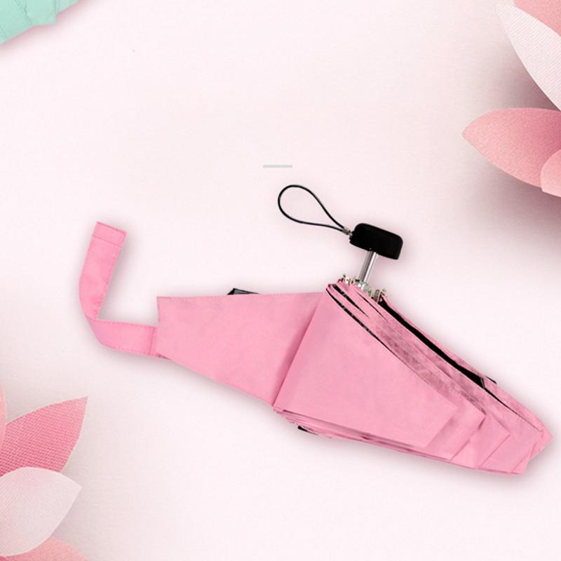 Foldable Cute Mini Umbrella Portable Windproof Rain Women Umbrellas Beach Pocket Parasol Folding Sun Umbrella Easily