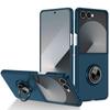 Fashion Protective Case for Samsung Z Flip 8 7 FE 6 5 Invisible Metal Plate Magnetic Car Mount Rotating Stand Anti-scratch Cover