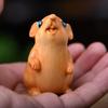 Cute Zodiac Mouse Statuette Wood Carved Animal Figurine Sculpture Home Decor Hamster Statue  Home