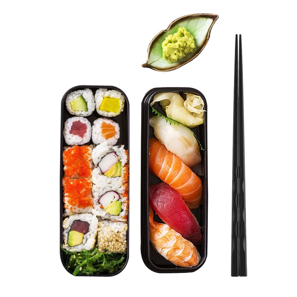1 Pair New Kitchen Portable Sushi Chopsticks Alloy Japanese Non-slip