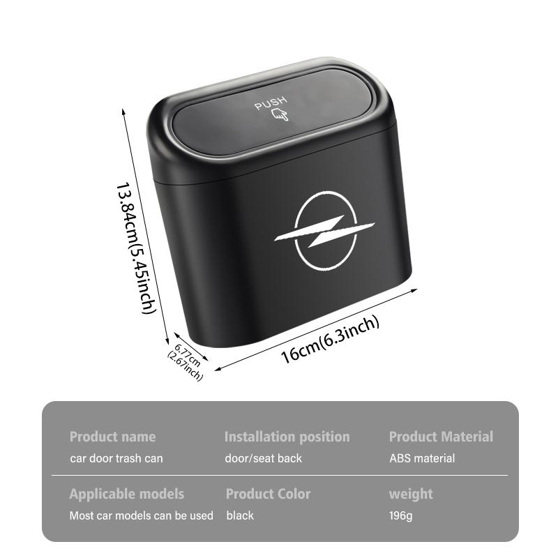 For Opel Car Seat Back Hanging Trash Can Dust Box Waterproof Storage Accessories OPC Astra J H G K Insignia Corsa D B E Mokka BX8