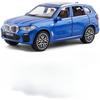 1/32 BMW X5 SUV Alloy Car Model Toy Scale Simulation Off Road Vehicle with Sound Light Pull Back Ornaments Collectibles for Children