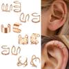 12Pcs/set C Shaped Ear Cuff No Piercing Ear Clip Fake Cartilage Earring Women Jewelry