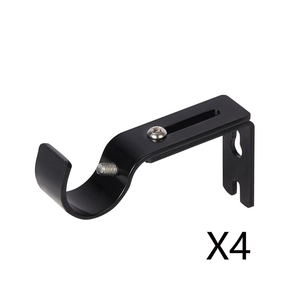 Регулируемый держатель для карнизов, сверхмощные держатели для карнизов, 4 шт. в упаковке, карнизы, крючки, вешалки для настенного держателя для штор, удлинитель