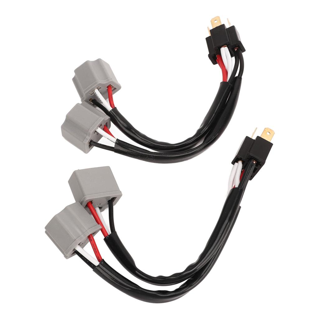2Pcs 9003 H4 Headlights Wiring Harness Socket Adapter Male to Female 2 Way Splitter Wires for Truck Pickup LED Cable Plug