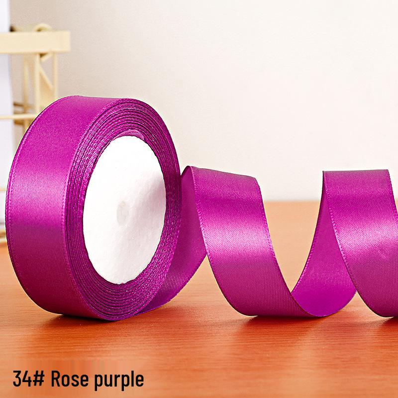 Полиэстеровая атласная лента 2,5 см для подарочной коробки и аксессуаров для волос