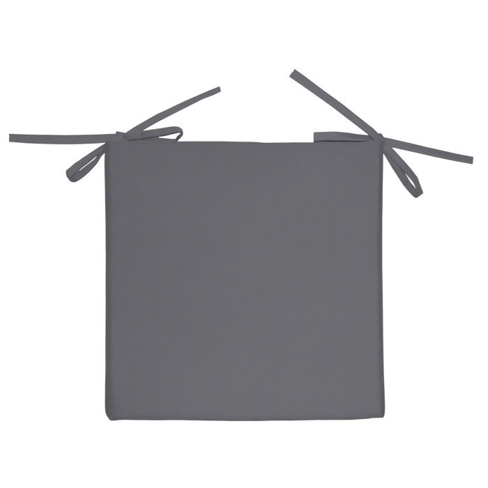 Dessus de chaise outdoor imperméabilisé 40x40x5 cm ALIX anthracite, par Soleil d'ocre