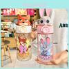 Пластиковый стаканчик для напитков с трубочкой Zootopia Ник и Джуди из материала Tritan для детей