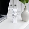 Декорация для стола Кот 3D-печатная статуэтка Читающий кот, Фигурка с книгой и очками, Художественное украшение, Современная декоративная скульптура животного для дома