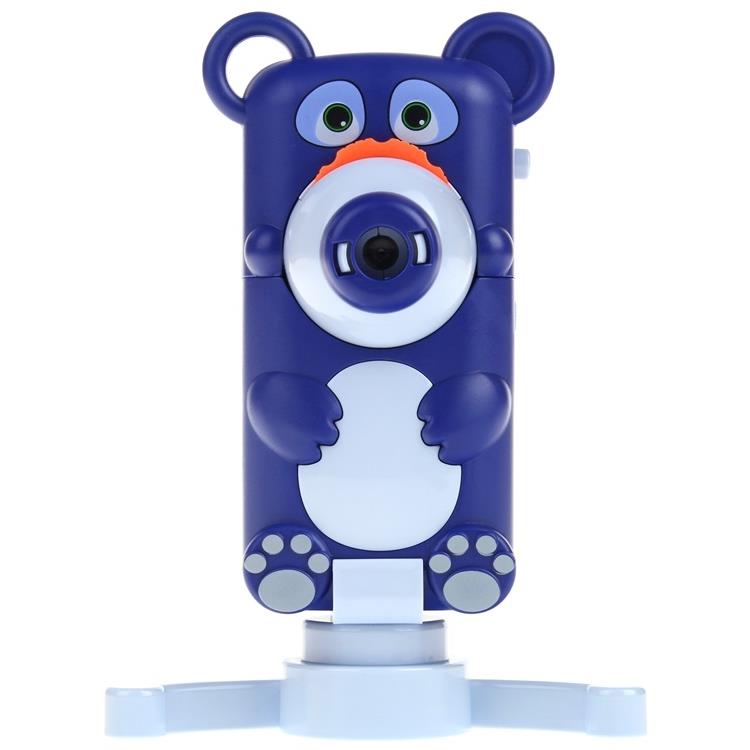 Teddy Bear Projector for Drawing Handy Projector 48 Slides Lanyard Stand - Navy Blue