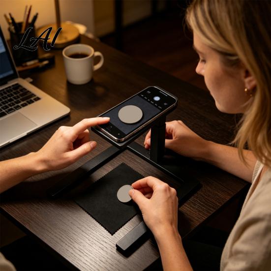 Coin Photography Stand 3D Printed Stand Adjustable Overhead Phone Camera Holder for Shoot Document Scanning Video Recording Collectibles
