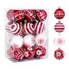 24 Pcs Shatterproof Christmas Ball Sparkling Xmas Tree Hanging Ornaments Set