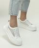 Sneakers with Mesh Prima d'Arte 6100 36 White Leather Textile