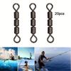 20pcs 3 Roller Wild Fishing Gear: High Speed Swivels with 3 Bead Rolling Chain for Nesting Devices and Accessories