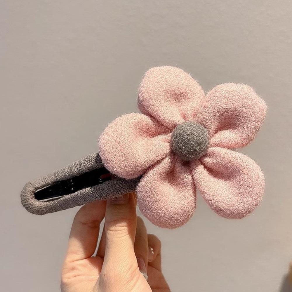 Large Flower Hair Claw Plush Flower Hairpin New Hair Clips Autumn Winter