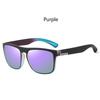 Fashion Purple Sunglasses Men Women Sun Glasses Retro Square Sport Driving Fishing Gradient Big Frame Eyewear UV400