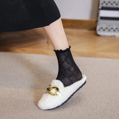 CH-2 флисовые балетки женские 2025 новая женская обувь зимние теплые утолщенные пушистые тапочки женские