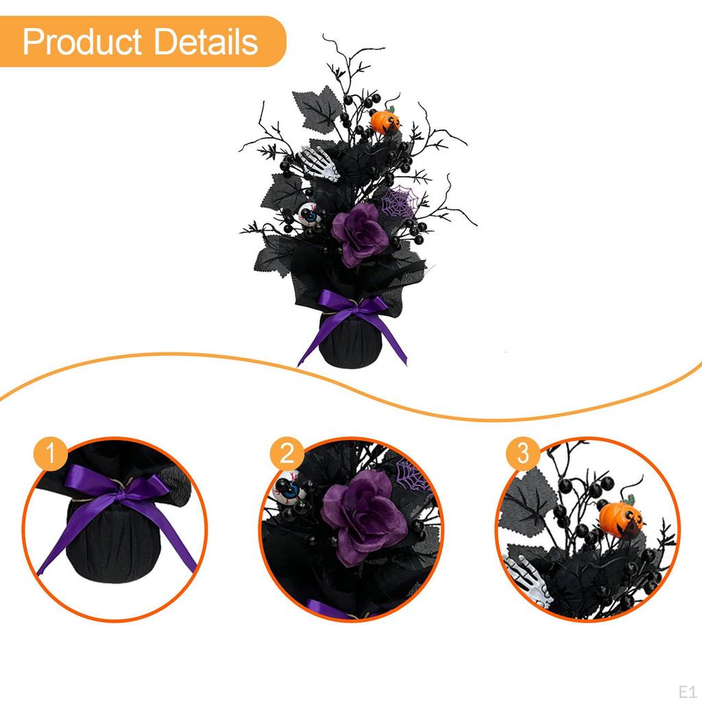 Искусственное дерево декоративная ветка поддельная страшная тыква черепа настольное украшение для домашнего декора в помещении
